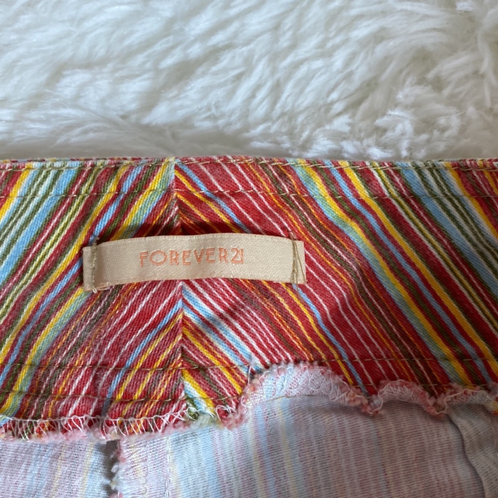 Forever 21 Y2K Super Low Rise Multicolor Striped Bootcut Pants - Picture 6 of 12